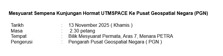 UTMSPACE BM